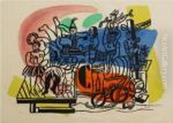 Parade Oil Painting by Fernand Leger