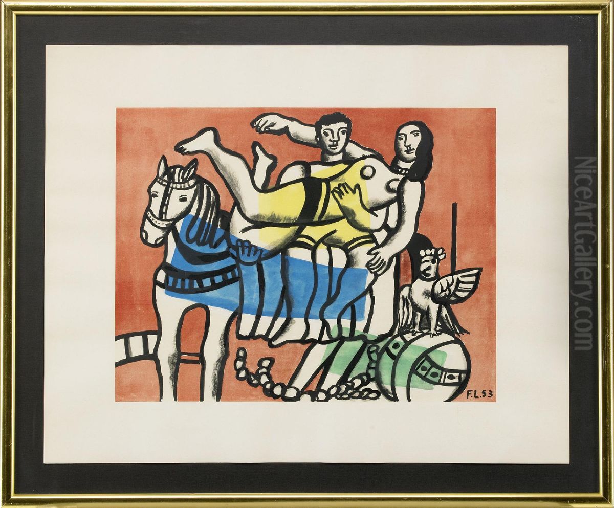 La Parade Oil Painting by Fernand Leger