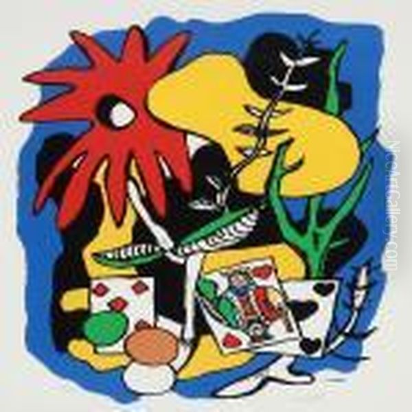 Composition Oil Painting by Fernand Leger