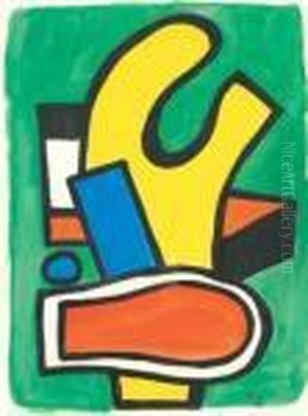 Composition Oil Painting by Fernand Leger