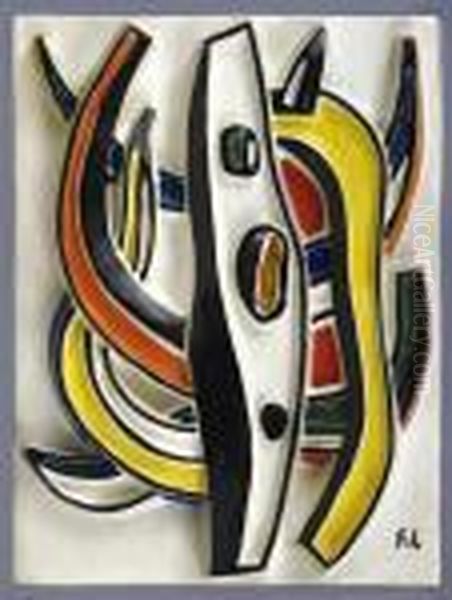 Composition Oil Painting by Fernand Leger