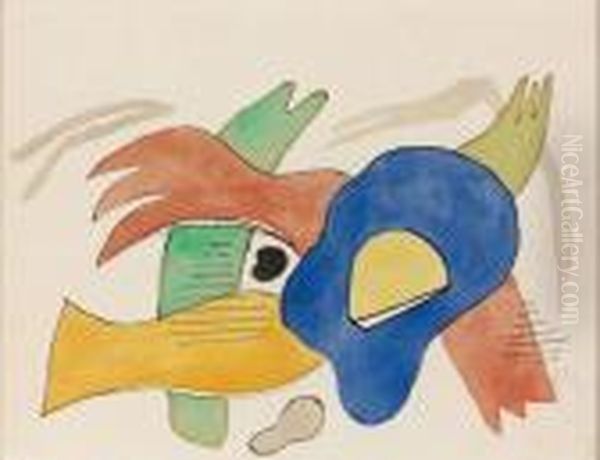 Composition Oil Painting by Fernand Leger