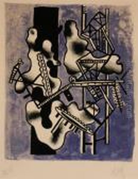 Paysage 48 Oil Painting by Fernand Leger