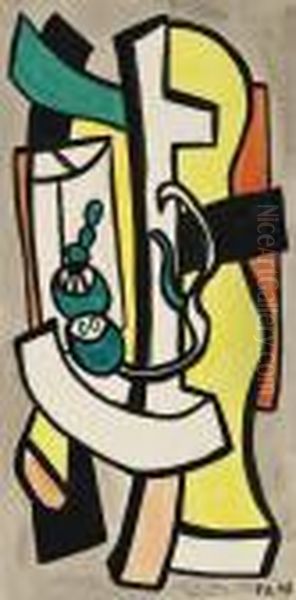 Composition Oil Painting by Fernand Leger