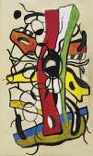 Composition Oil Painting by Fernand Leger