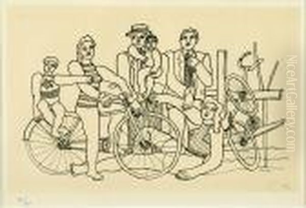 La Famille Oil Painting by Fernand Leger