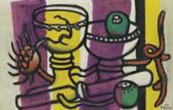 Nature Morte Oil Painting by Fernand Leger