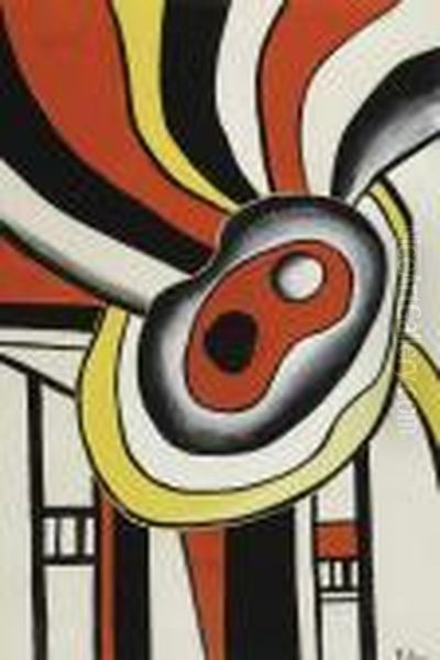 Projet Pour Une Peinture Murale Oil Painting by Fernand Leger