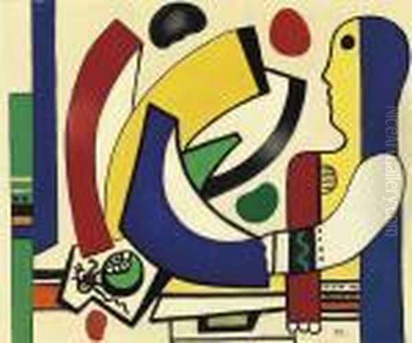 Nature Morte Au Melon Oil Painting by Fernand Leger