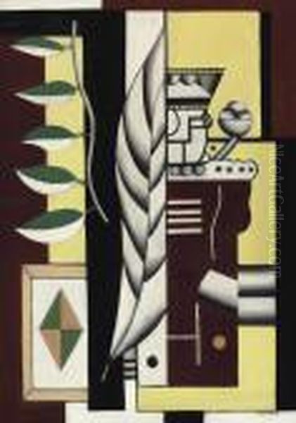 Nature Morte Au Roi De Cartes Oil Painting by Fernand Leger