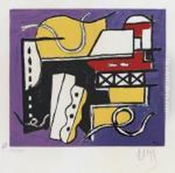 Composition Oil Painting by Fernand Leger