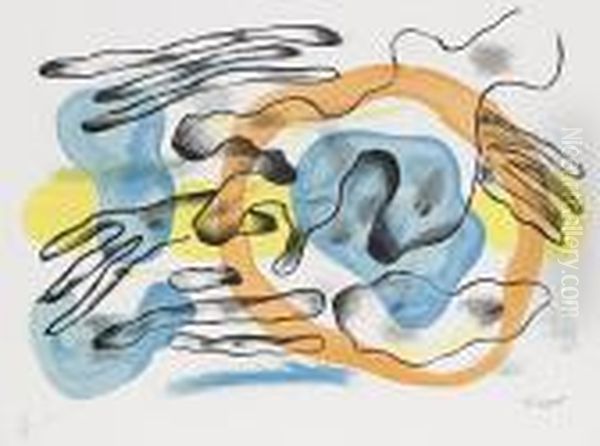 Les Nuages Oil Painting by Fernand Leger