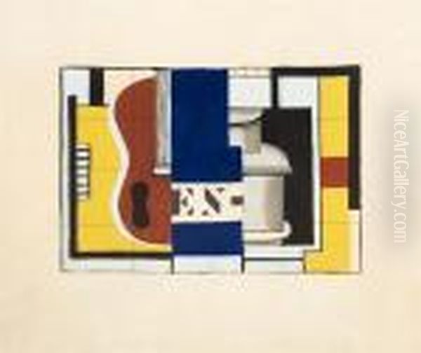 L'encrier Oil Painting by Fernand Leger