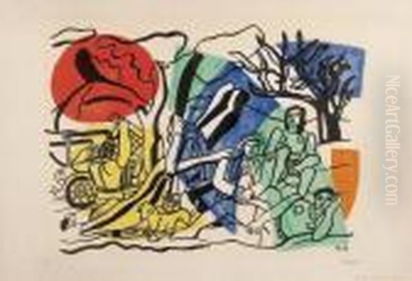 Partie De Campagne Oil Painting by Fernand Leger