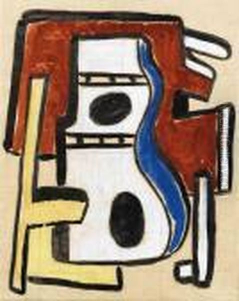 Composition Architecturale Oil Painting by Fernand Leger