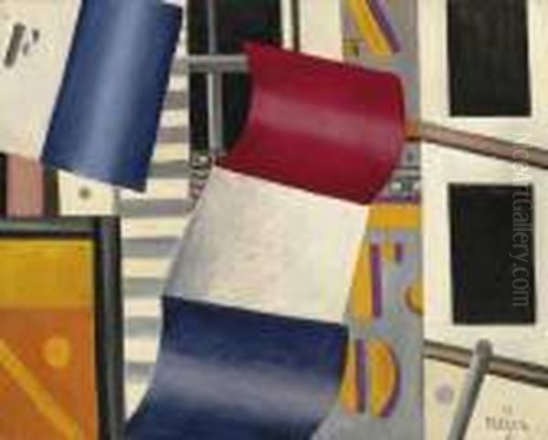 Le Drapeau Oil Painting by Fernand Leger