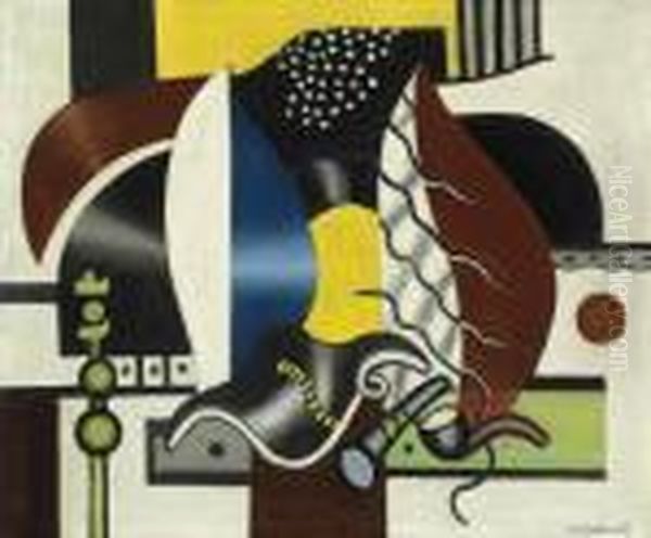 Composition Oil Painting by Fernand Leger