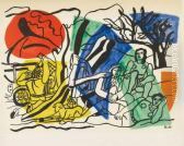 La Partie De Campagne Oil Painting by Fernand Leger