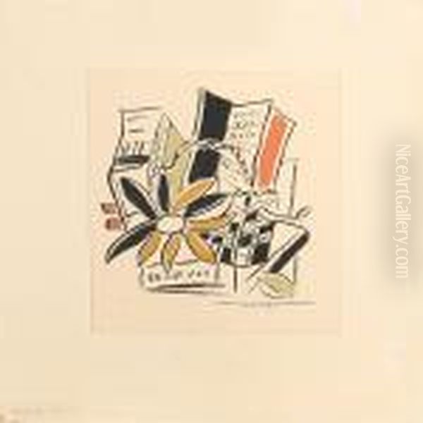 Composition Oil Painting by Fernand Leger