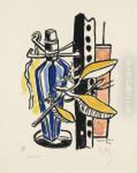 Untitled Oil Painting by Fernand Leger