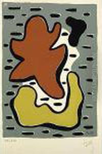 Composition (red And Yellow) Oil Painting by Fernand Leger