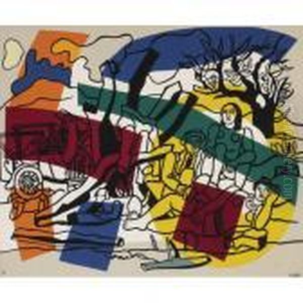 La Partie De Campagne Oil Painting by Fernand Leger