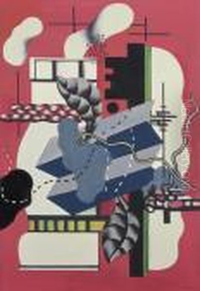 Nature Morte A La Cle Oil Painting by Fernand Leger