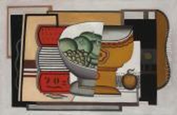 Le Compotier (nature Morte) Oil Painting by Fernand Leger