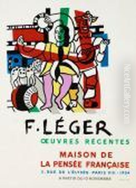 Laparade Oil Painting by Fernand Leger