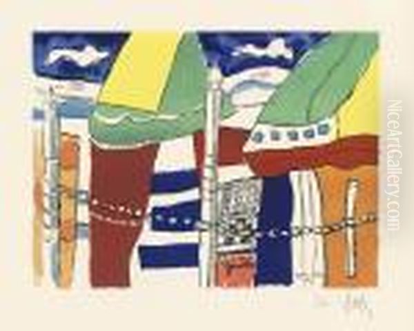 Deauville Oil Painting by Fernand Leger