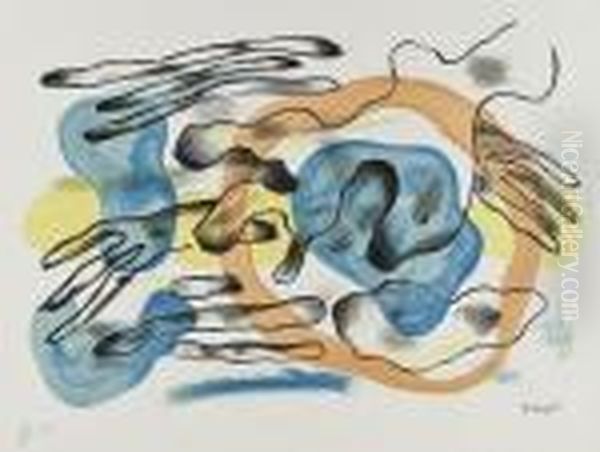 Untitled Oil Painting by Fernand Leger