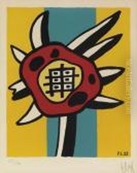 Le Tournesol Oil Painting by Fernand Leger