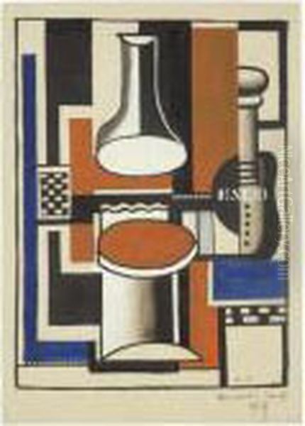 Composition Oil Painting by Fernand Leger