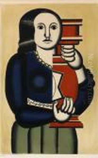 Femme A La Cruche Oil Painting by Fernand Leger