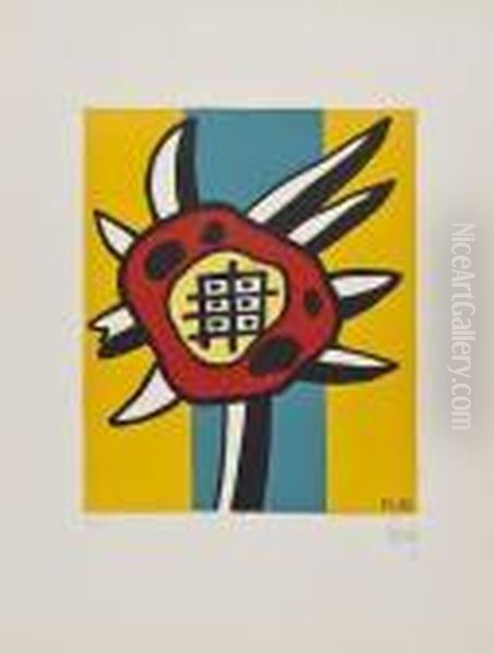 Le Tournesol Oil Painting by Fernand Leger