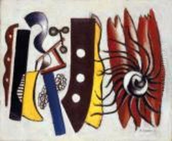 Composition Oil Painting by Fernand Leger