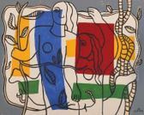 Composition Oil Painting by Fernand Leger