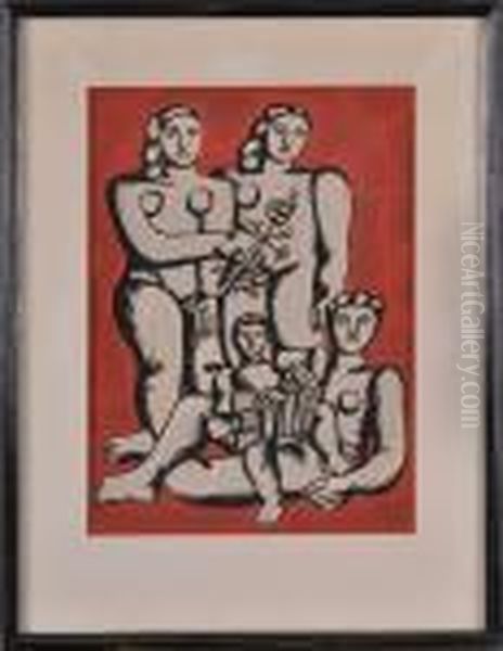 Family Portrait Oil Painting by Fernand Leger