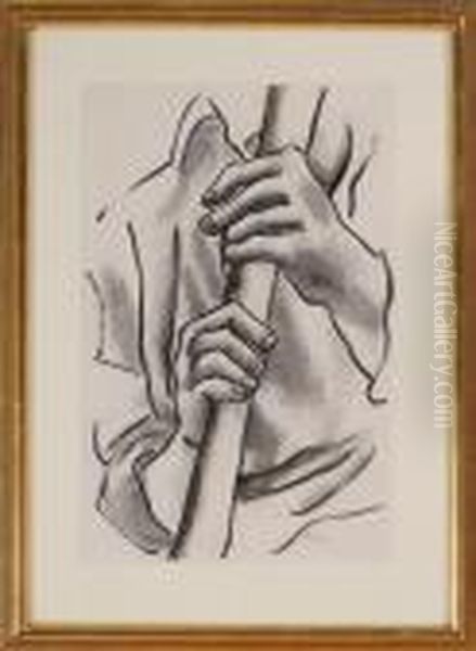 Etude Pour Les Constructeurs Oil Painting by Fernand Leger