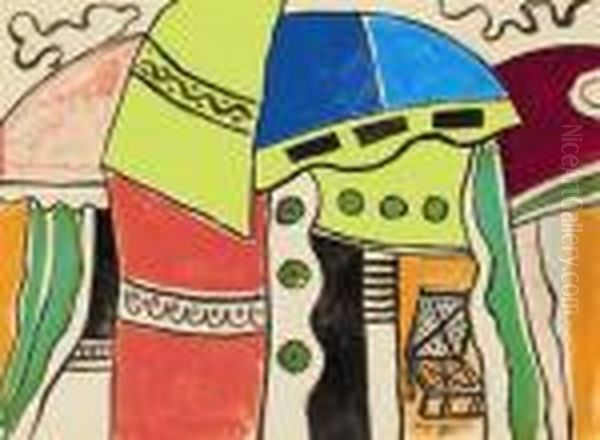 La Chaise Sous La Tente Oil Painting by Fernand Leger