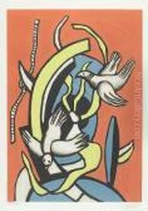 Composition Aux Deux Oiseaux