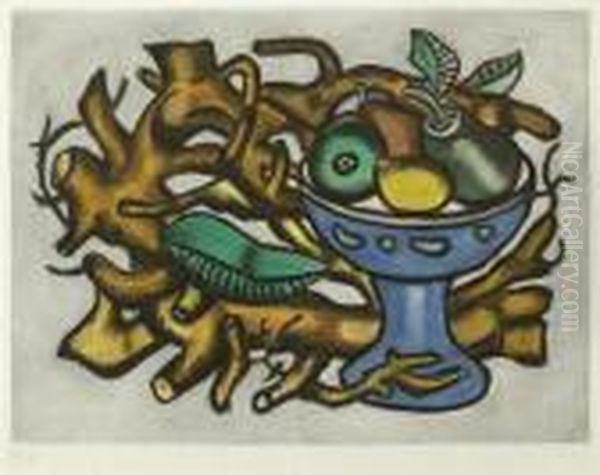 Le Compotier Oil Painting by Fernand Leger