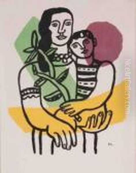  Art Et Solidarite  Oil Painting by Fernand Leger
