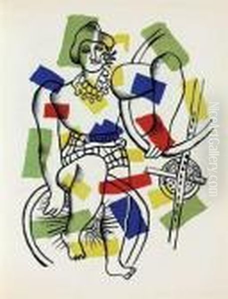 Cirque, Teriade, Les Editions Verve Oil Painting by Fernand Leger