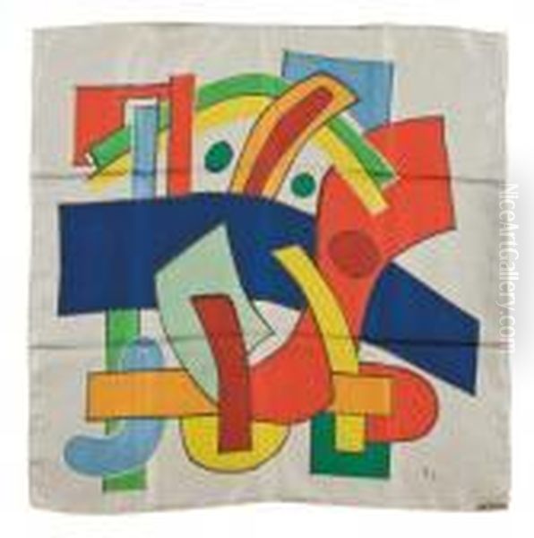 Untitled Oil Painting by Fernand Leger