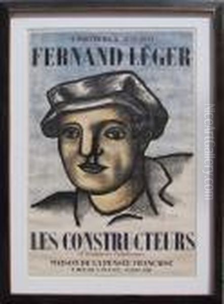 Les Constructeurs Oil Painting by Fernand Leger
