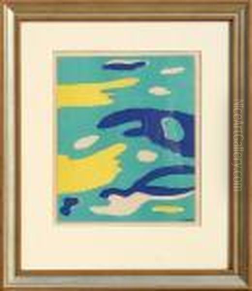 Water Oil Painting by Fernand Leger