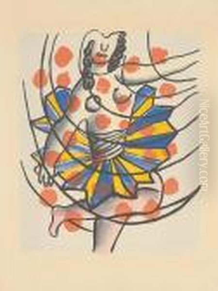From Cirque Oil Painting by Fernand Leger