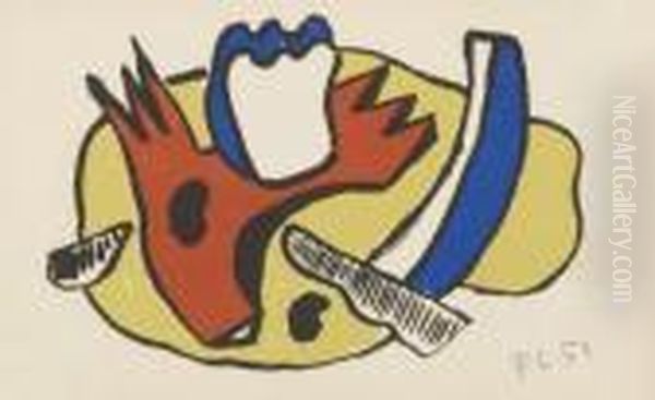 Nature Morte Oil Painting by Fernand Leger
