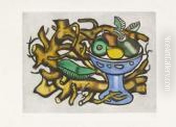 Le Compotier Oil Painting by Fernand Leger